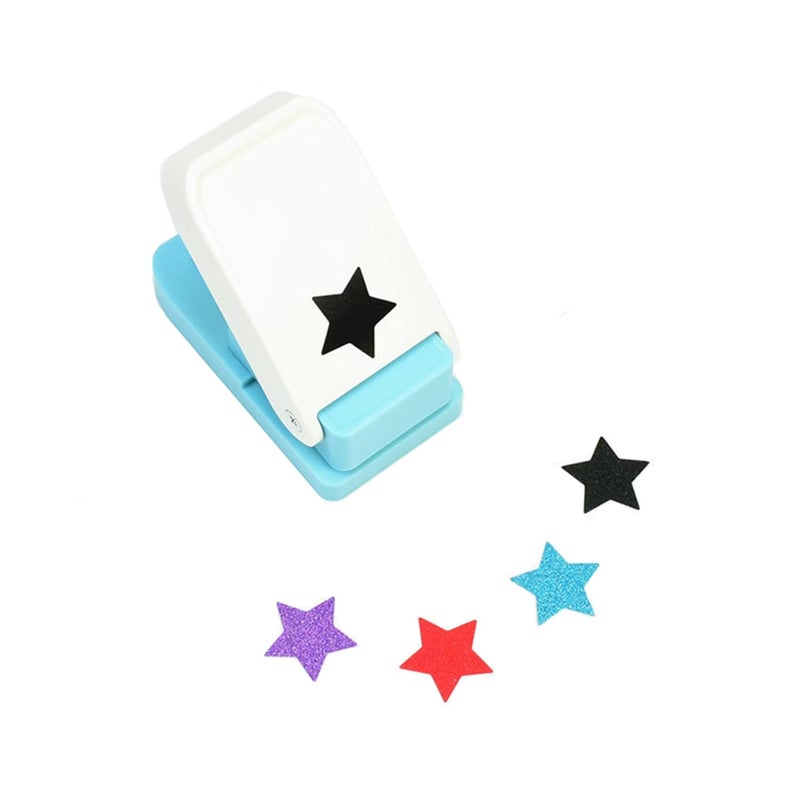 kawendite Cady Handmade Scrapbooking One Inch 25mm Star Paper Punches Craft Lever Punch Embossing Puncher Punch (1Inch Star) - Image 1